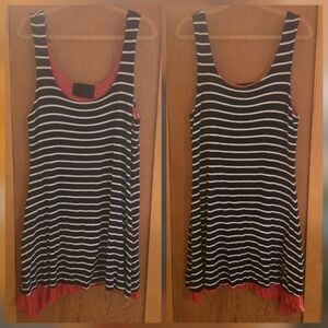 New no tags Medium rayon blend acemetrical hem layered dress